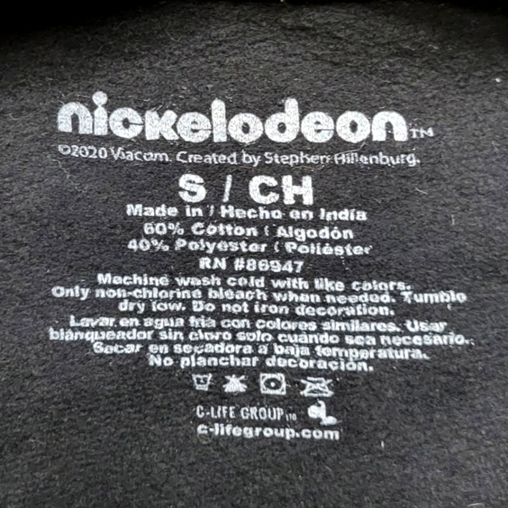 Men's SpongeBob SquarePants Black Hoodie - Picture 3 of 3